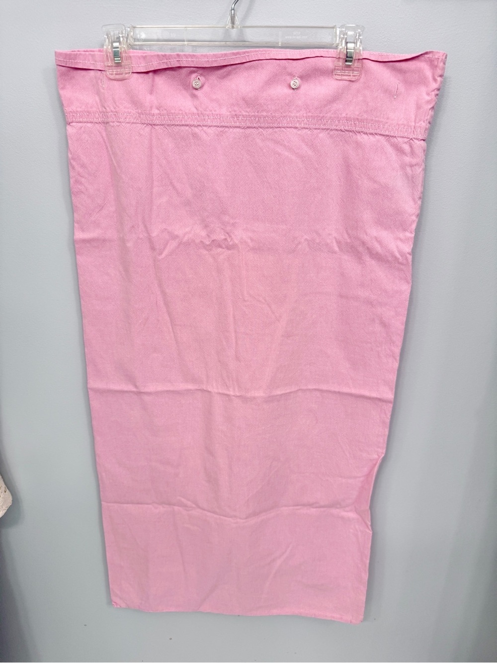 Lands’ End Home Pink Linen Cotton Pillowcase Cottagecore Coastal Bedding